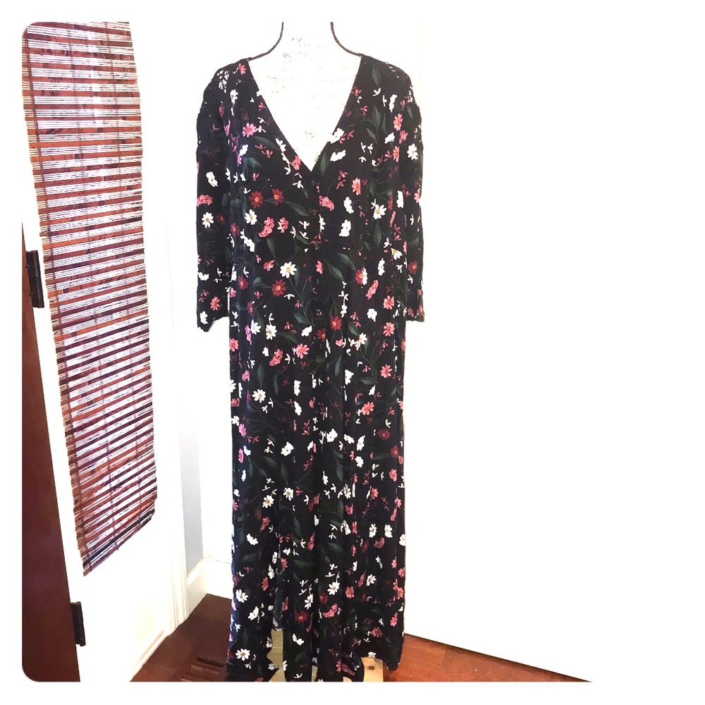 Torrid women’s maxi dress button front size 3/4x